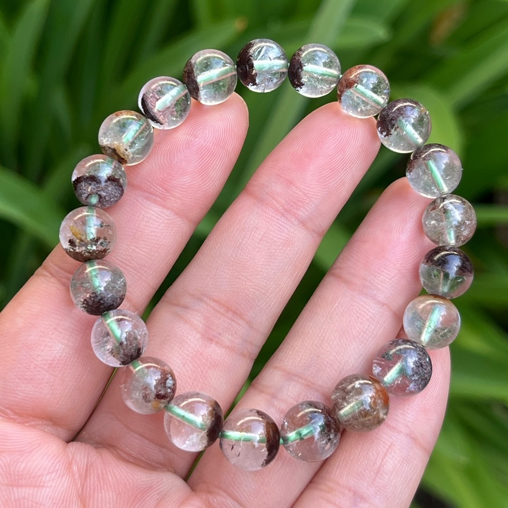 9mm stretchable‎ high quality garden Quartz bracelet